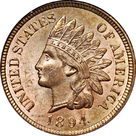 1894 NGC MS-64 Red.