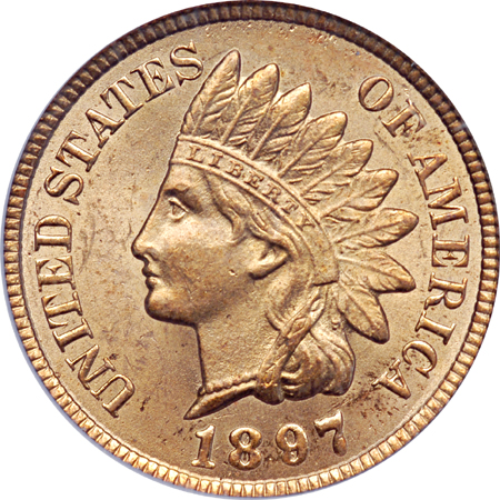 1897 PCGS MS-64 Red.