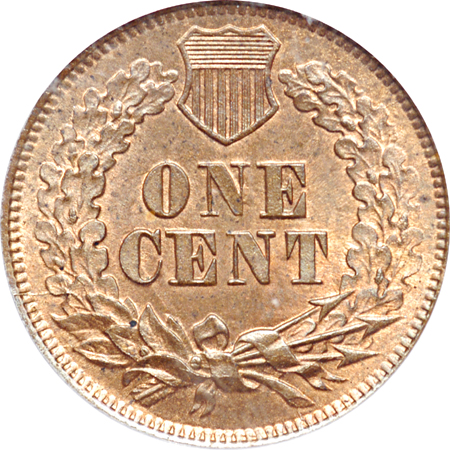 1864 Bronze w/ L. PCGS MS-64RB.