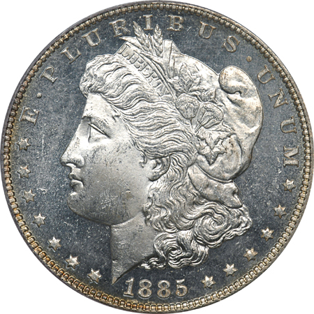 1885 PCGS MS-64 DMPL.