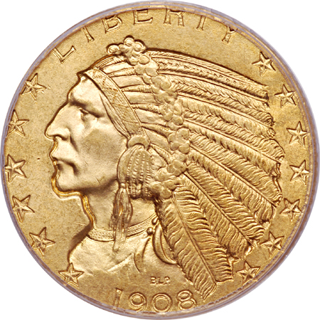 1908 PCGS MS-64.