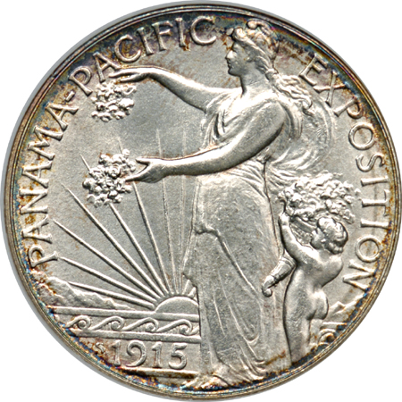 1915-S Pan Pacific. NGC MS-64.