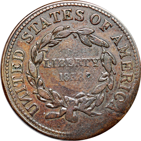 1838 Am I Not A Woman Hard Times Token, HT-81, Low-54. VF-20, damaged.