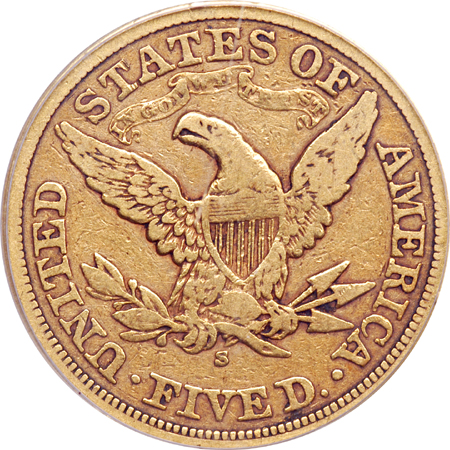 1869-S PCGS VF-25.