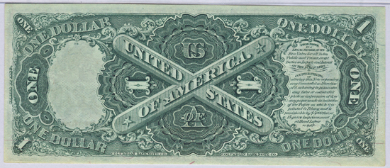 1880 $1.00.  Large Seal Red Numbers. PMG CHCU-64 EPQ.