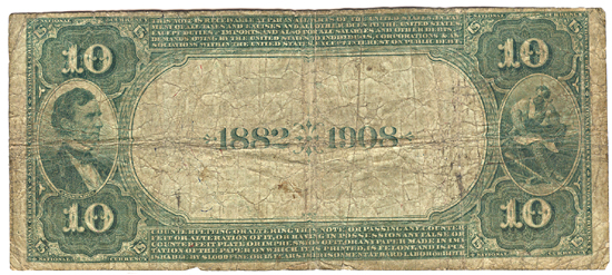 1882 $10.00. Cooper, TX Charter# 5533 Date Back. VG.