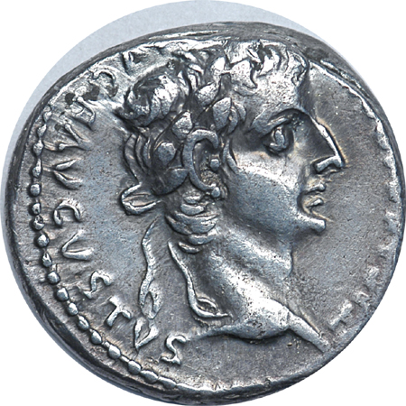 Rome - Tiberius - Denarius.