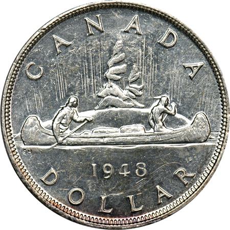 1948 Canadian Dollar. AU>