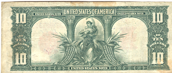 1901 $10.00.  F.