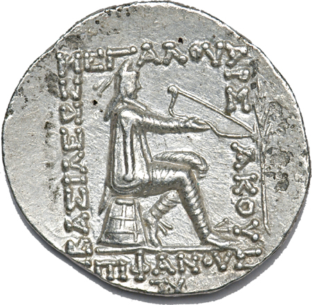 Parthia - MithraditesII - Tetradrachm. AU.