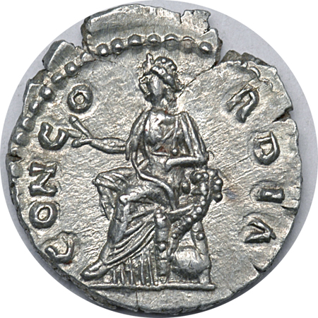 Rome - Faustina - Denarius. AU.