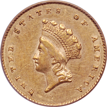 1856-S PCGS AU-53.