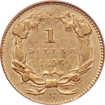 1856-S PCGS AU-53.