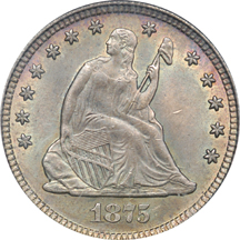 1875 PCGS MS-65.