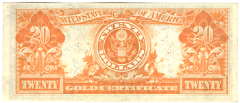 1922 $20.00.  CU.