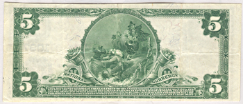 1902 $5.00. Belvidere, IL Charter# 1097 Blue Seal. PCGS VF-30PPQ.