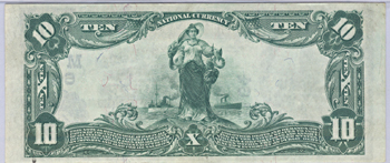 1902 $10.00. Milwaukee, WI Charter# 64 Blue Seal. PMG GemCU-65 EPQ.