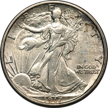 1917-S Reverse. MS-62+.