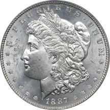 1887/6 PCGS MS-64.