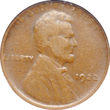 1922 Plain. NGC VF-35 Brown.