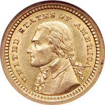 1903 Jefferson. NGC AU-58.