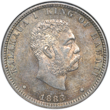 1883 Quarter Dollar ANACS MS-61.