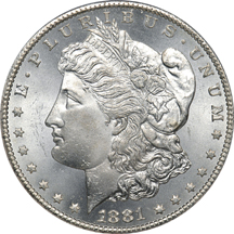 1881-CC PCGS MS-66.