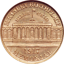 1917 McKinley. NGC MS-65.