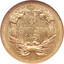 1874 NGC AU-58.