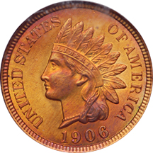 1906 NGC MS-65 Red.