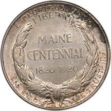 1920 Maine. NGC MS-65.