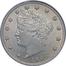 1908 PCGS MS-64.