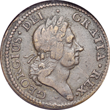 1722 Rosa Americana Penny, 'Utile Dulci', Breen-115. NGC VF-30 Brown.