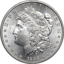 1889-S PCGS MS-64.