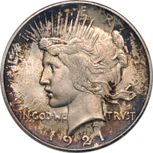 1921 PCGS MS-64.