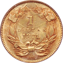 1871 PCGS MS-61.