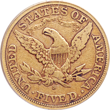 1869-S PCGS VF-25.