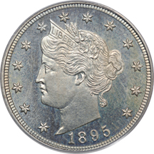 1895 and 1906. PCGS PF-65.