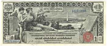 1896 $1.00.  XF.