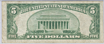 1928-C $5.00 Atlanta.  PMG F-12.