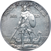 1925 Norse Silver, Thin Planchet. SEGS MS-63.