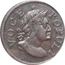 1760 Voce Populi PCGS AU-55.