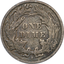 1862-S ANACS XF-40.