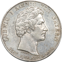 1828 Bavaria Thaler AU-55.