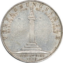 1828 Bavaria Thaler AU-55.