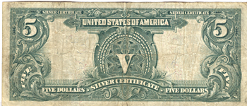 1899 $5.00.  F+.