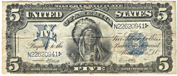 1899 $5.00.  F.