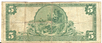 1902 $5.00. Salem, IL Charter# 1715 Blue Seal. VG.