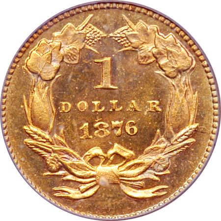 1876 PCGS MS-64.