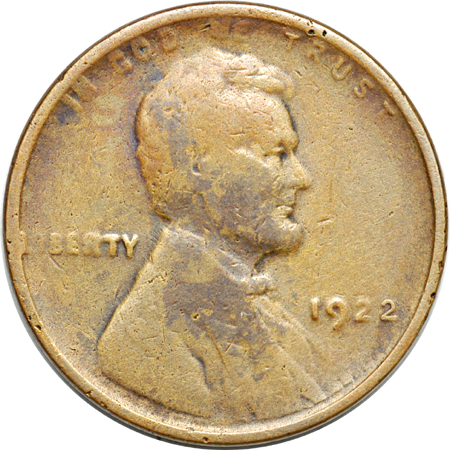 1922 Plain. VF.